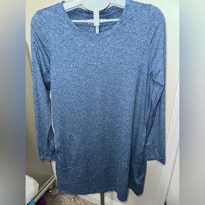 Athleta Heather Blue Uptempo Dress